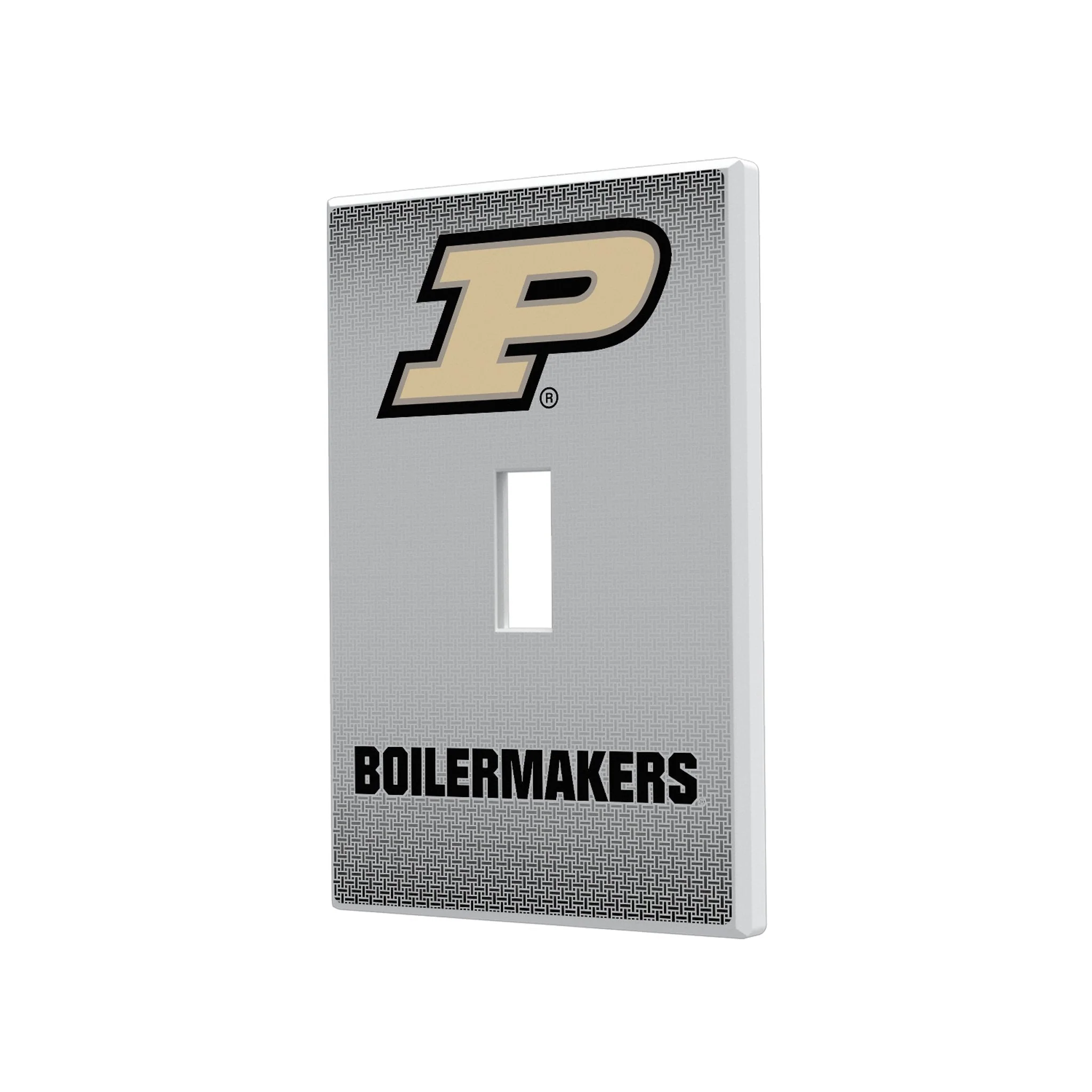 Purdue University Boilermakers Linen Hidden-Screw Light Switch Plate