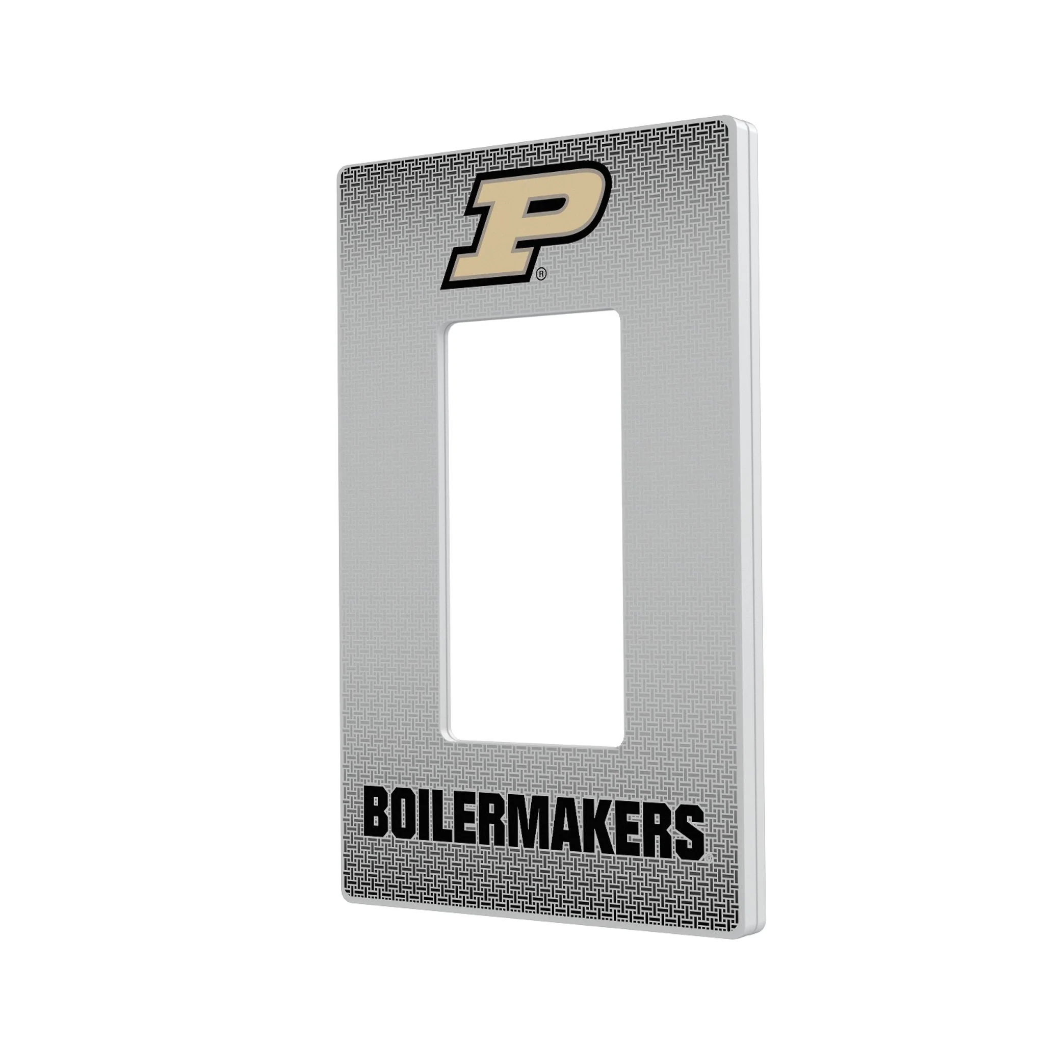 Purdue University Boilermakers Linen Hidden-Screw Light Switch Plate - Image 2
