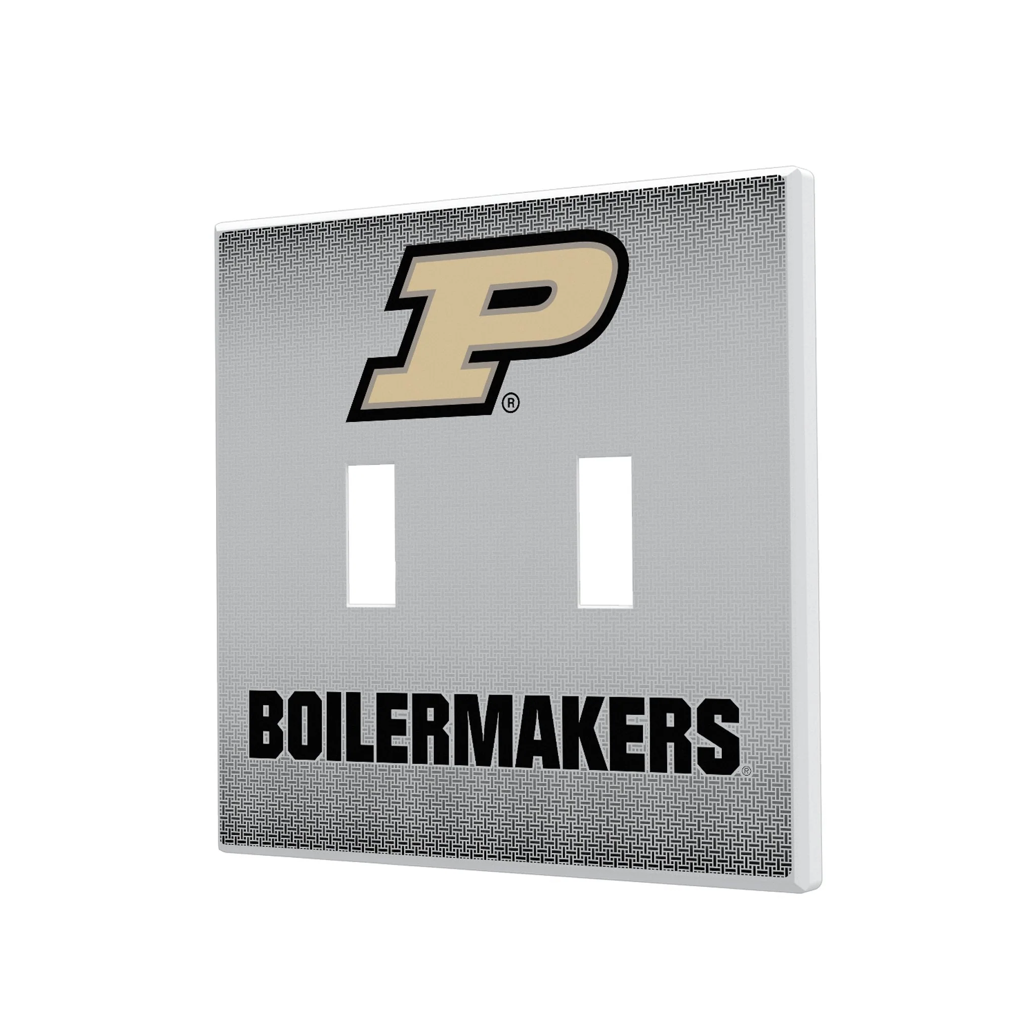 Purdue University Boilermakers Linen Hidden-Screw Light Switch Plate - Image 3