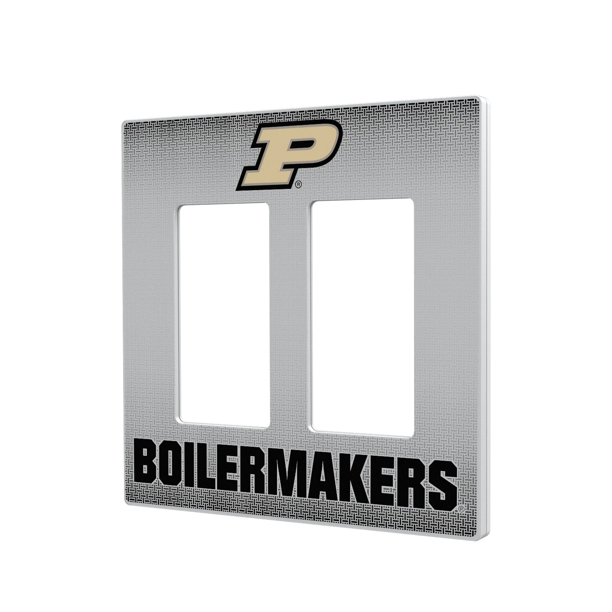 Purdue University Boilermakers Linen Hidden-Screw Light Switch Plate - Image 4