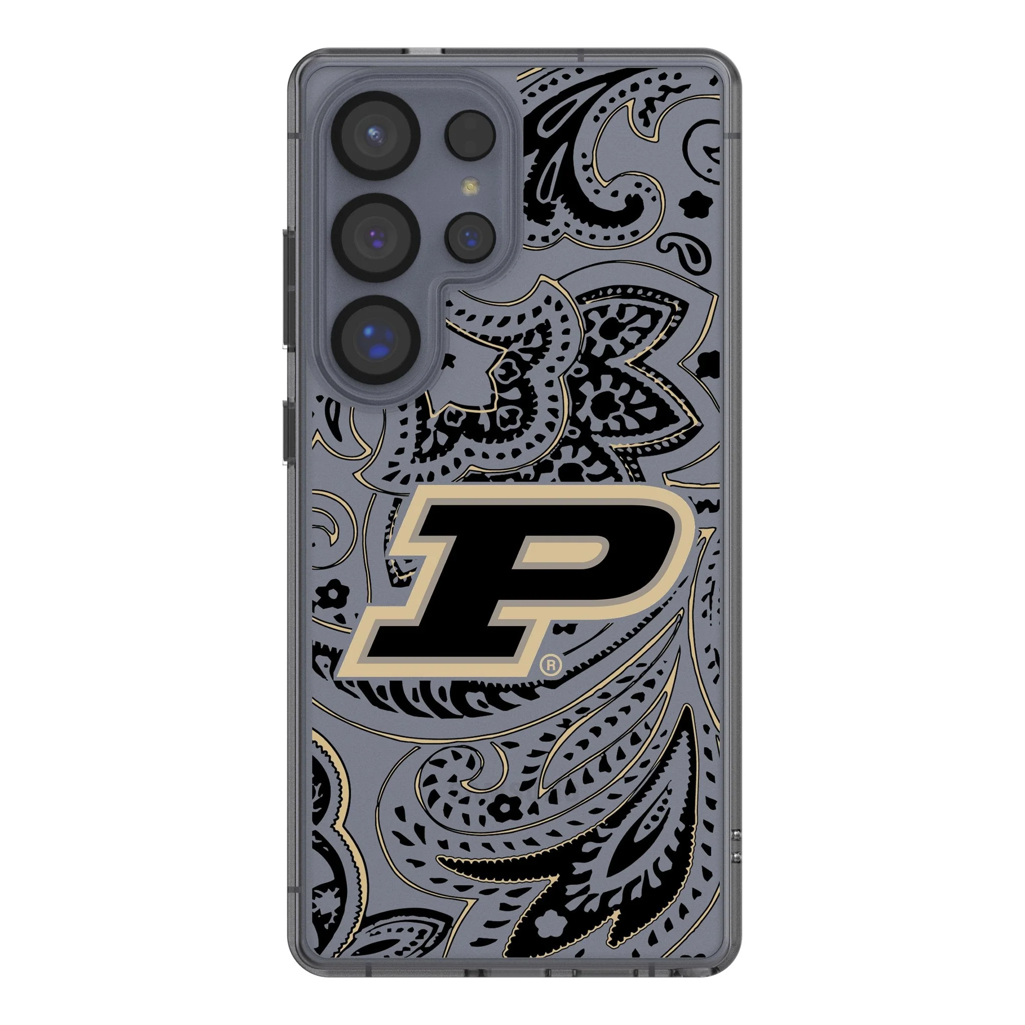 Purdue University Boilermakers Paisley Clear Phone Case for Samsung Galaxy