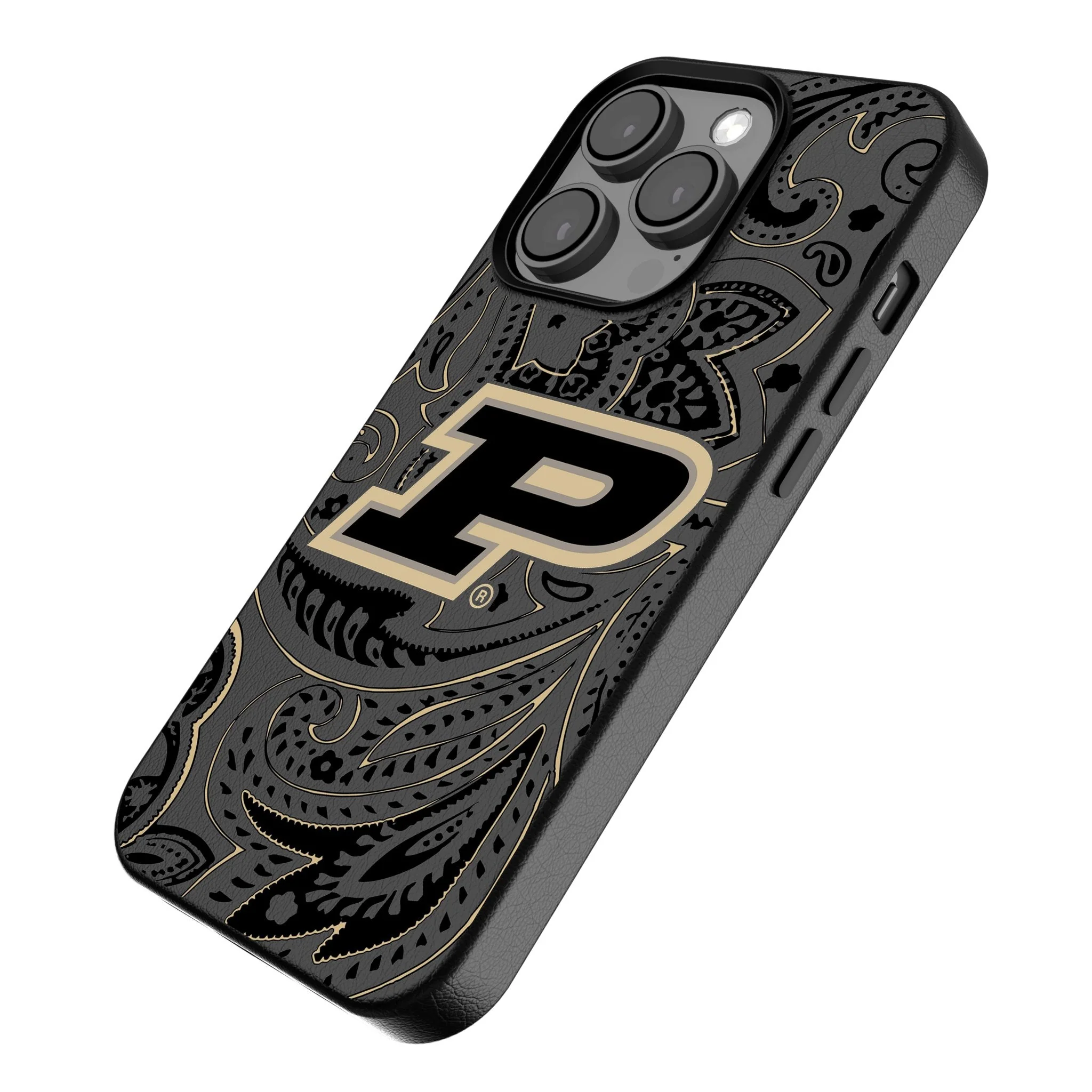 Purdue University Boilermakers Paisley MagSafe Compatible Phone Case for Apple iPhone - Image 2