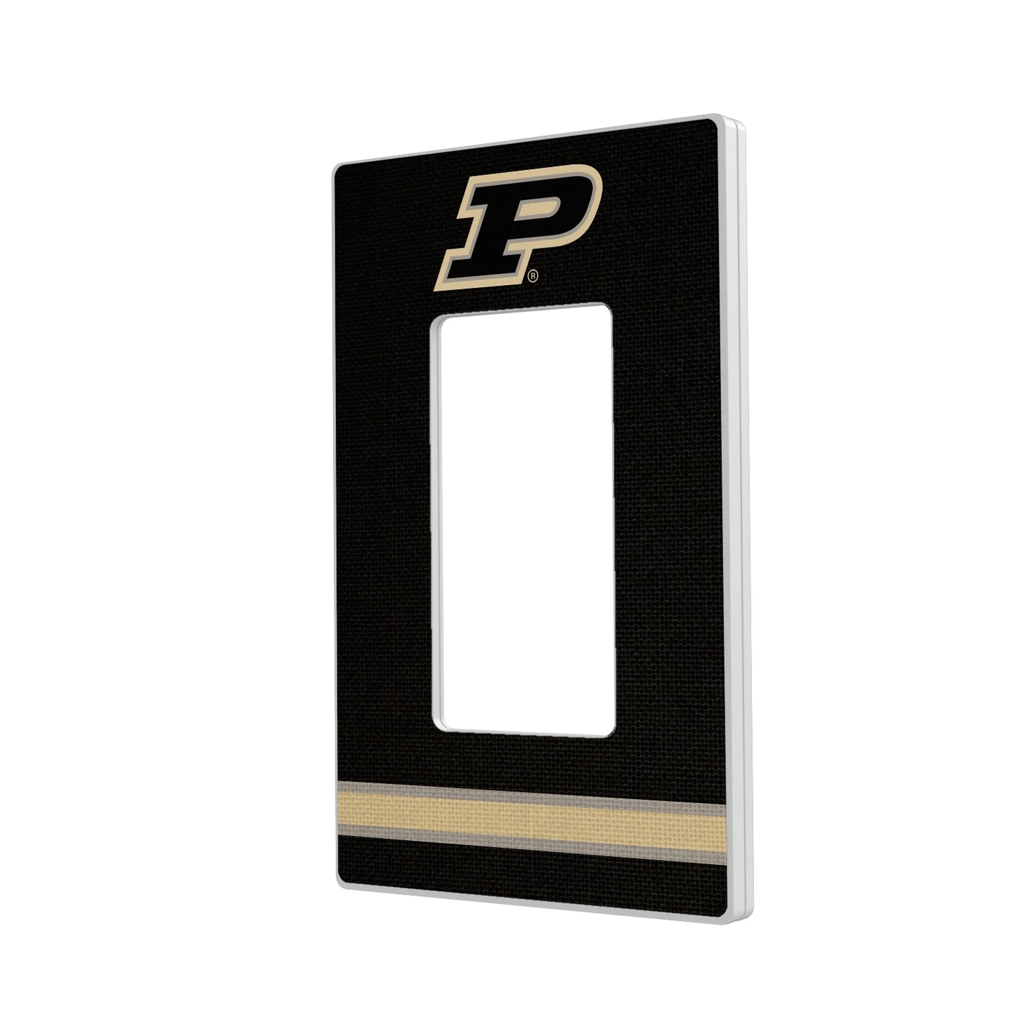 Purdue University Boilermakers Stripe Hidden-Screw Light Switch Plate - Image 2