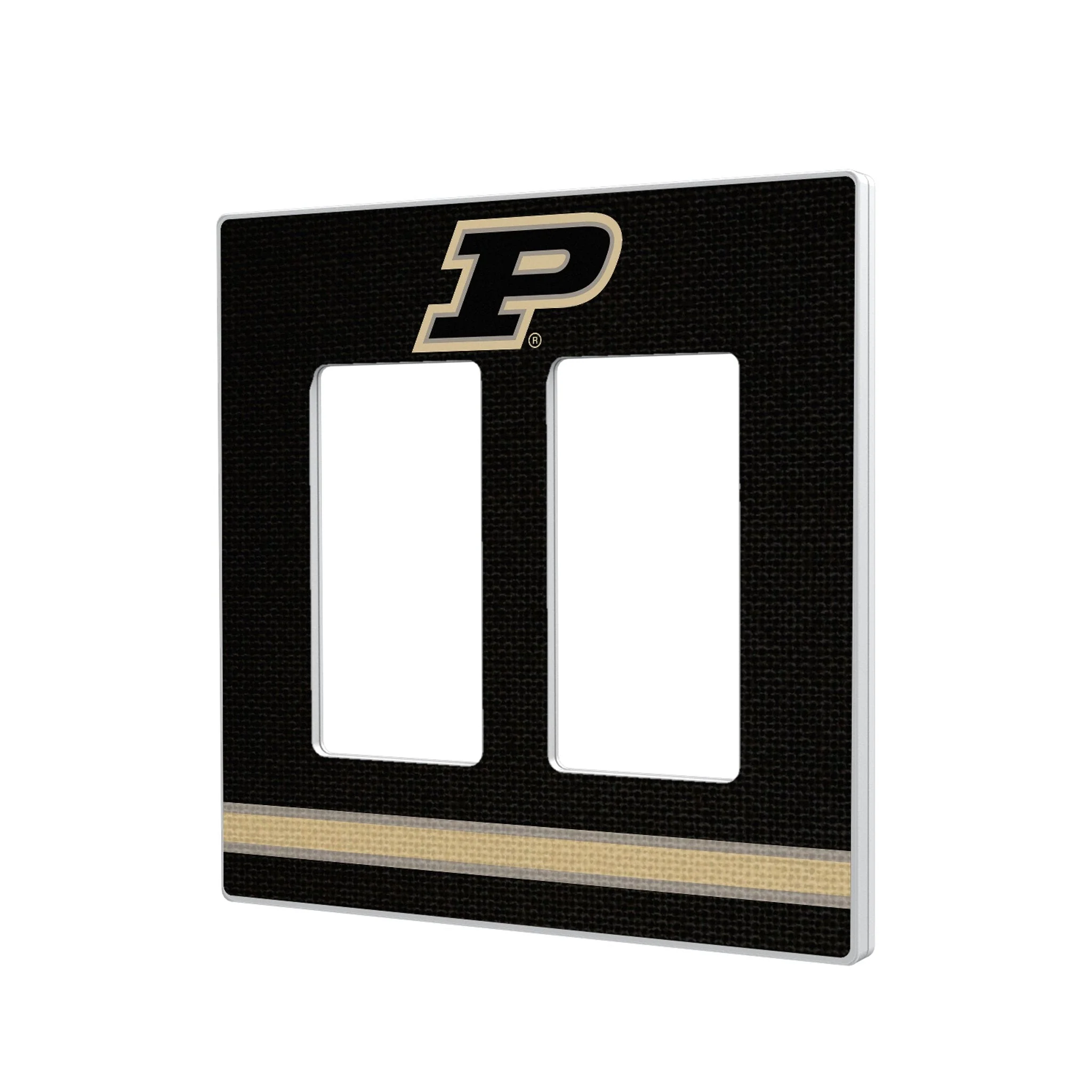 Purdue University Boilermakers Stripe Hidden-Screw Light Switch Plate - Image 4