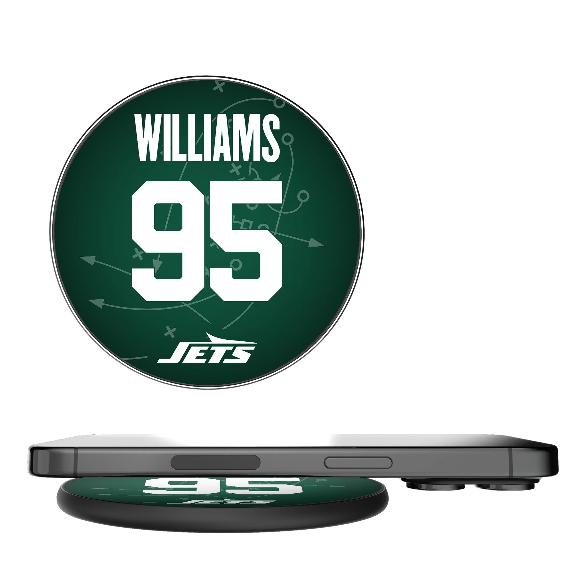 Quinnen Williams New York Jets 95 Ready 15-Watt Wireless Charger