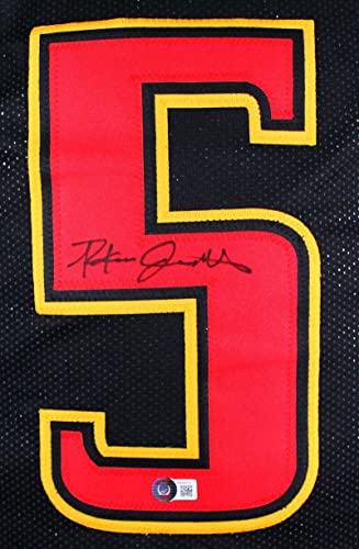 Rakim Jarrett Autographed Black College Style Jersey-Beckett W Hologram Black - Image 5