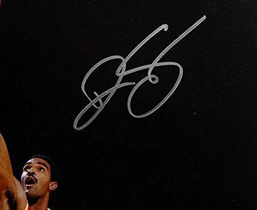 Ralph Sampson Autographed Silver Houston Rockets 16x20 Lay Up Photo- JSA W Auth - Image 2