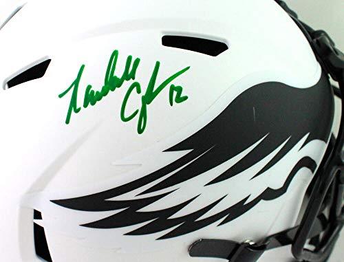 Randall Cunningham Autographed Eagles Lunar Speed F/S Helmet- Beckett W Green - Image 5