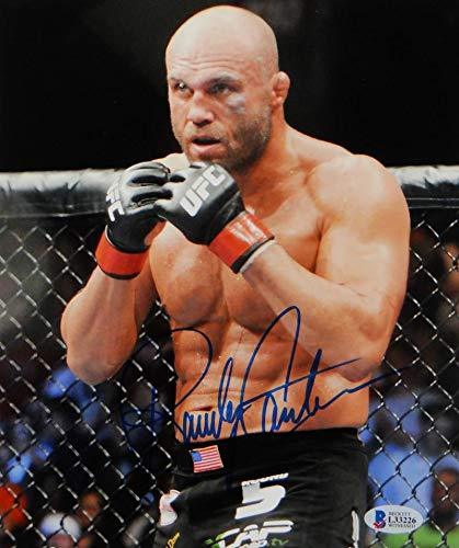 Randy Couture Autographed UFC 8x10 Photo In RIng- Beckett Auth Blue - Image 2