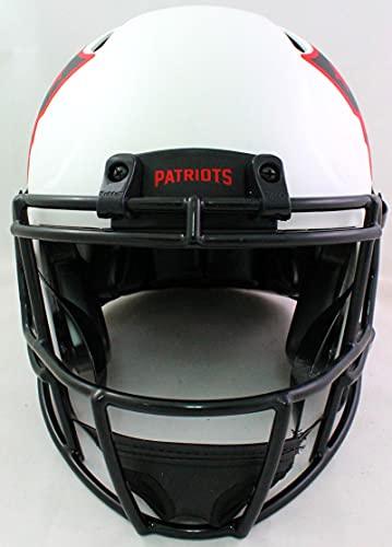 Randy Moss Autographed Patriots Lunar Speed Authentic F/S Helmet- Beckett W Red - Image 4