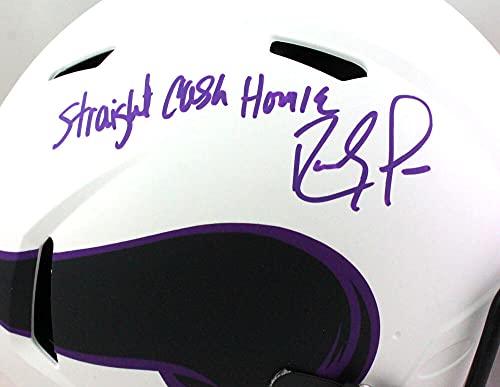 Randy Moss Autographed Vikings Lunar Authentic F/S Helmet Insc- Beckett WPurple - Image 5