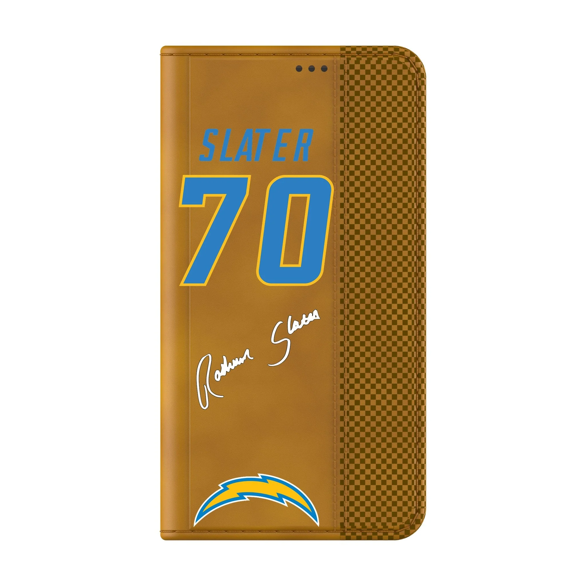RaShawn Slater Los Angeles Chargers 70 Game Tactic Folio Phone Case for Samsung Galaxy - Image 2