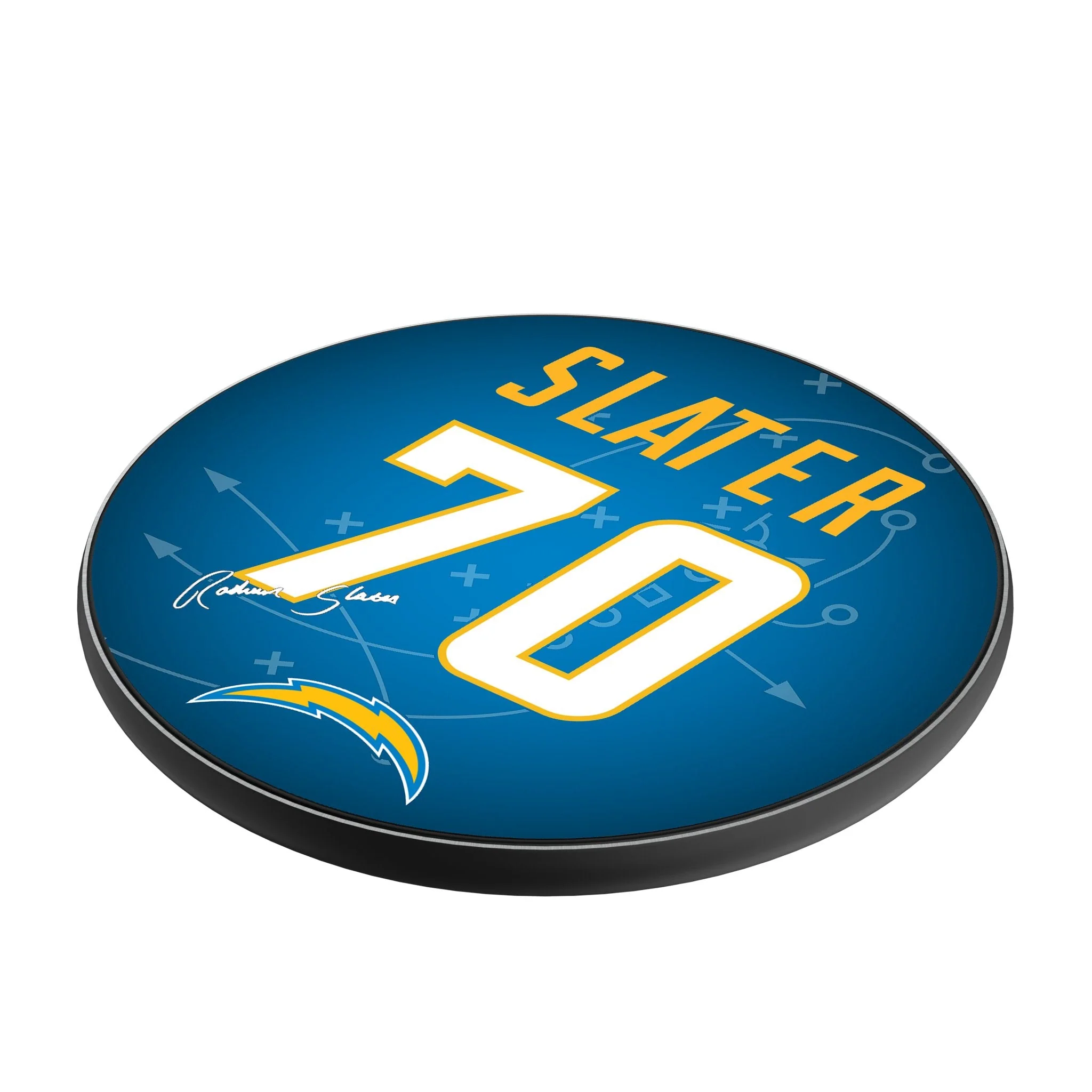 RaShawn Slater Los Angeles Chargers 70 Ready 15-Watt Wireless Charger - Image 2