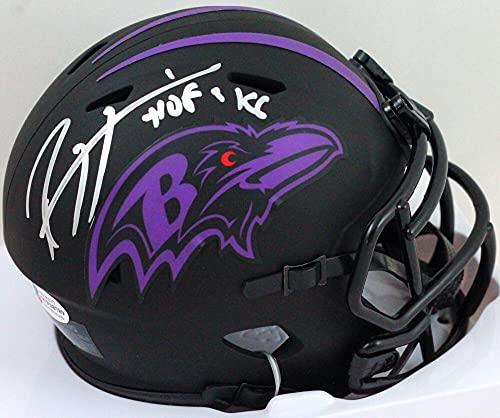Ray Lewis Autographed Baltimore Ravens Eclipse Mini Helmet w/hof- Beckett W Silver