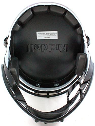 Ray Lewis Autographed Baltimore Ravens Lunar Speed Helmet- Beckett W Purple - Image 2