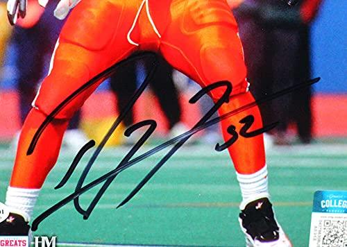 Ray Lewis Autographed Miami Hurricanes 8x10 Close Up Photo- Beckett W Black - Image 2