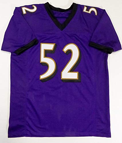Ray Lewis Autographed Purple Pro Style Jersey - Beckett W Auth *2 - Image 2