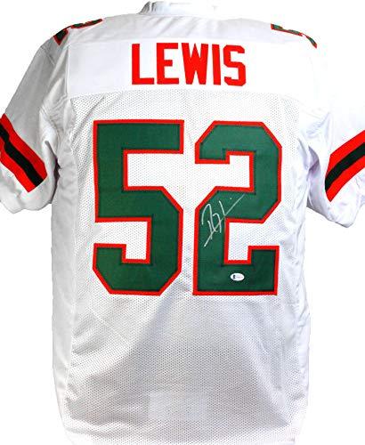 Ray Lewis Autographed White College Style Jersey - Beckett W Auth 2