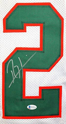 Ray Lewis Autographed White College Style Jersey - Beckett W Auth 2 - Image 3