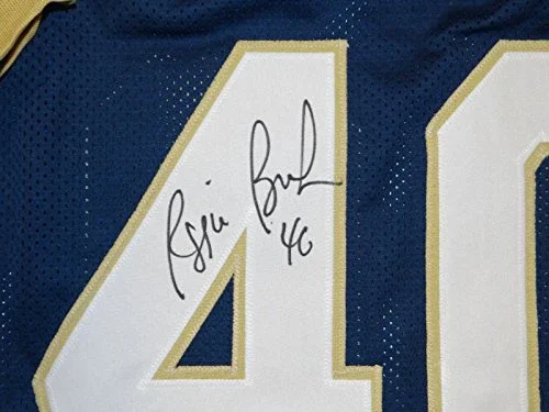 Reggie Brooks Autographed Blue w/ Gold Jersey- JSA W Authenticated - Image 2