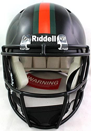 Reggie Wayne Signed Miami Hurricanes Knight F/S Authentic Helmet- PSA/DNAOrange - Image 4