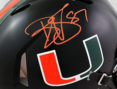 Reggie Wayne Signed Miami Hurricanes Knight F/S Authentic Helmet- PSA/DNAOrange - Image 5