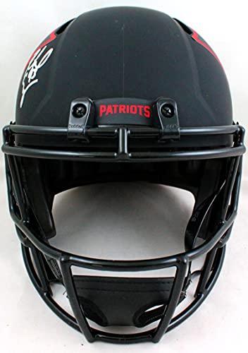 Richard Seymour Autographed NE Patriots F/S Eclipse Helmet- Beckett W Silver Front - Image 4
