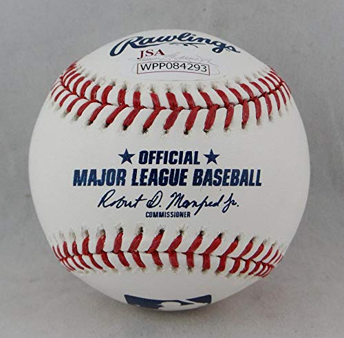 Rickey Henderson Autographed Rawlings OML Baseball w/Man of Steal -JSA Auth - Image 2