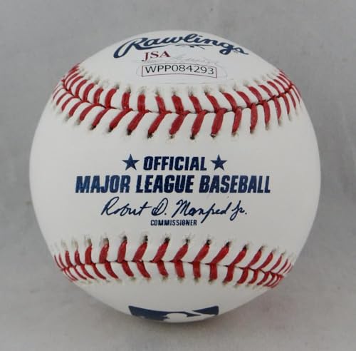 Rickey Henderson Autographed Rawlings OML Baseball w/Man of Steal -JSA Auth - Image 5