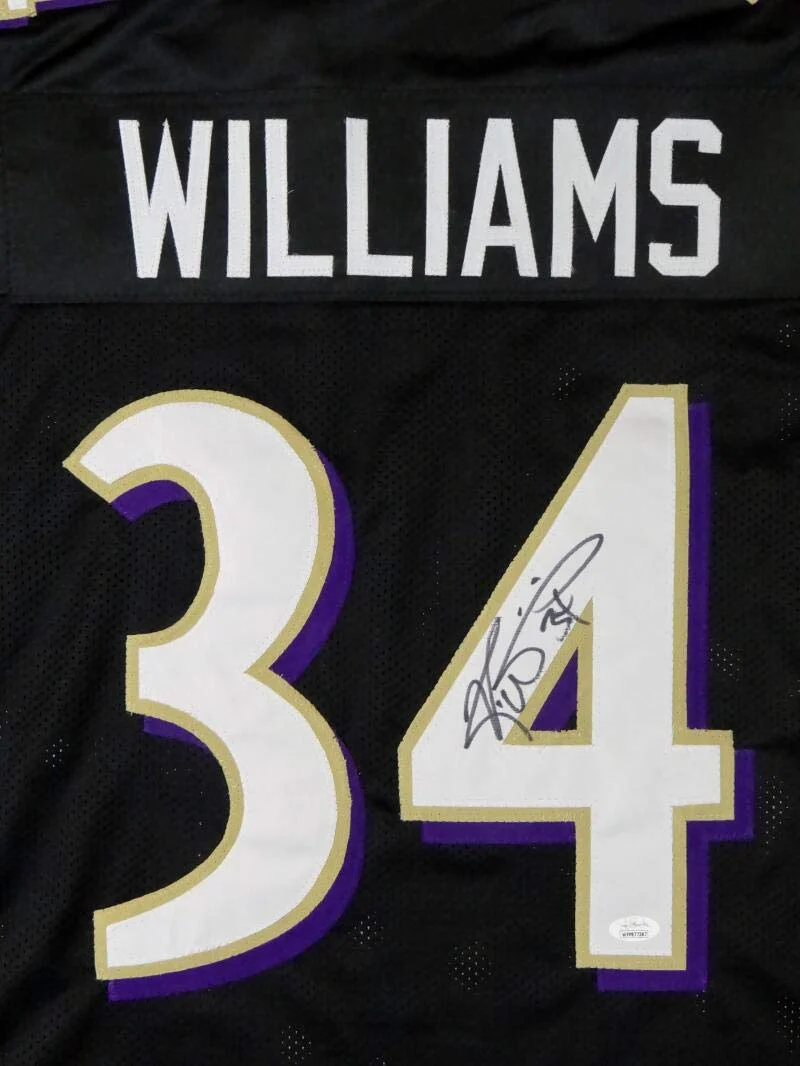 Ricky Williams Autographed Black Pro Style Jersey - JSA W Auth *4 - Image 3