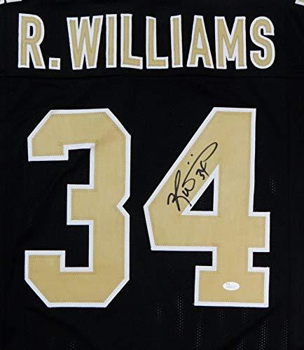 Ricky Williams Autographed Black Pro Style Jersey- JSA Witnessed Authenticated 4 Up - Image 2