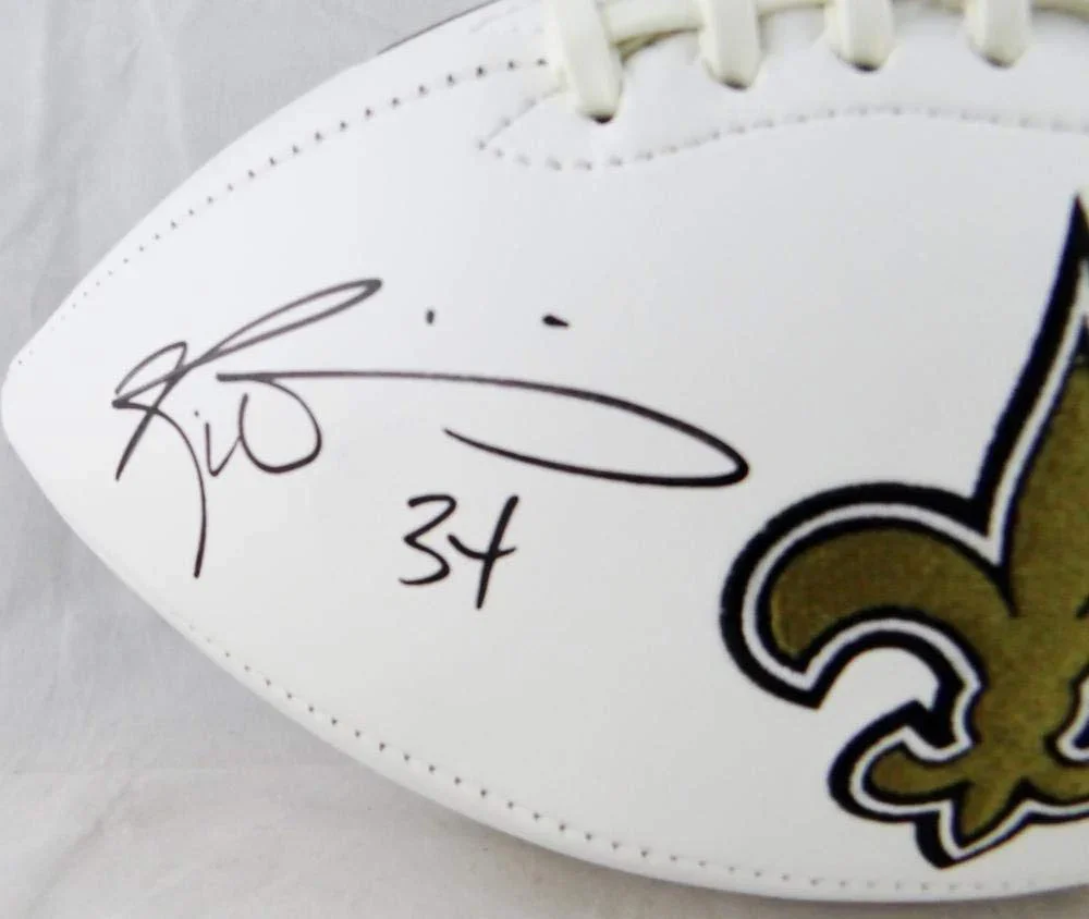 Ricky Williams Autographed New Orleans Saints Logo Football- JSA W Auth Left - Image 3