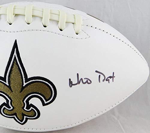 Ricky Williams Autographed New Orleans Saints Logo Football w/Who Dat? - JSA Witness Auth - Image 3