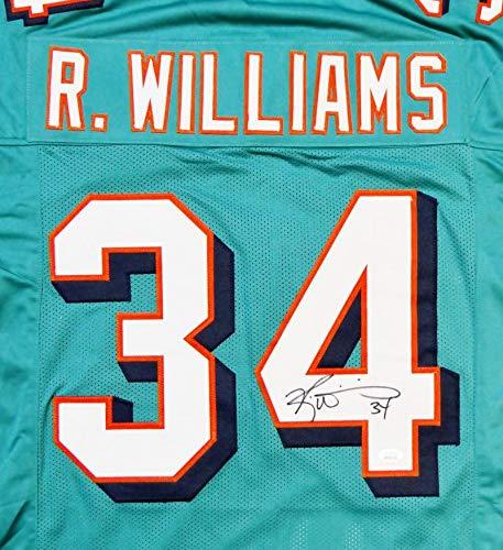 Ricky Williams Autographed Teal Pro Style Jersey- JSA W Authentication Across 4 - Image 3