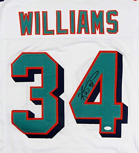 Ricky Williams Autographed White Pro Style Jersey- JSA Witnessed Authenticated 4 Up - Image 2