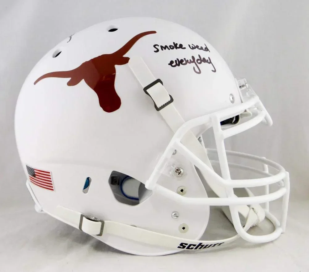 Ricky Williams Signed Longhorns ProLine F/S Helmet w/Smoke Weed - JSA W Auth SPLIT - Image 2