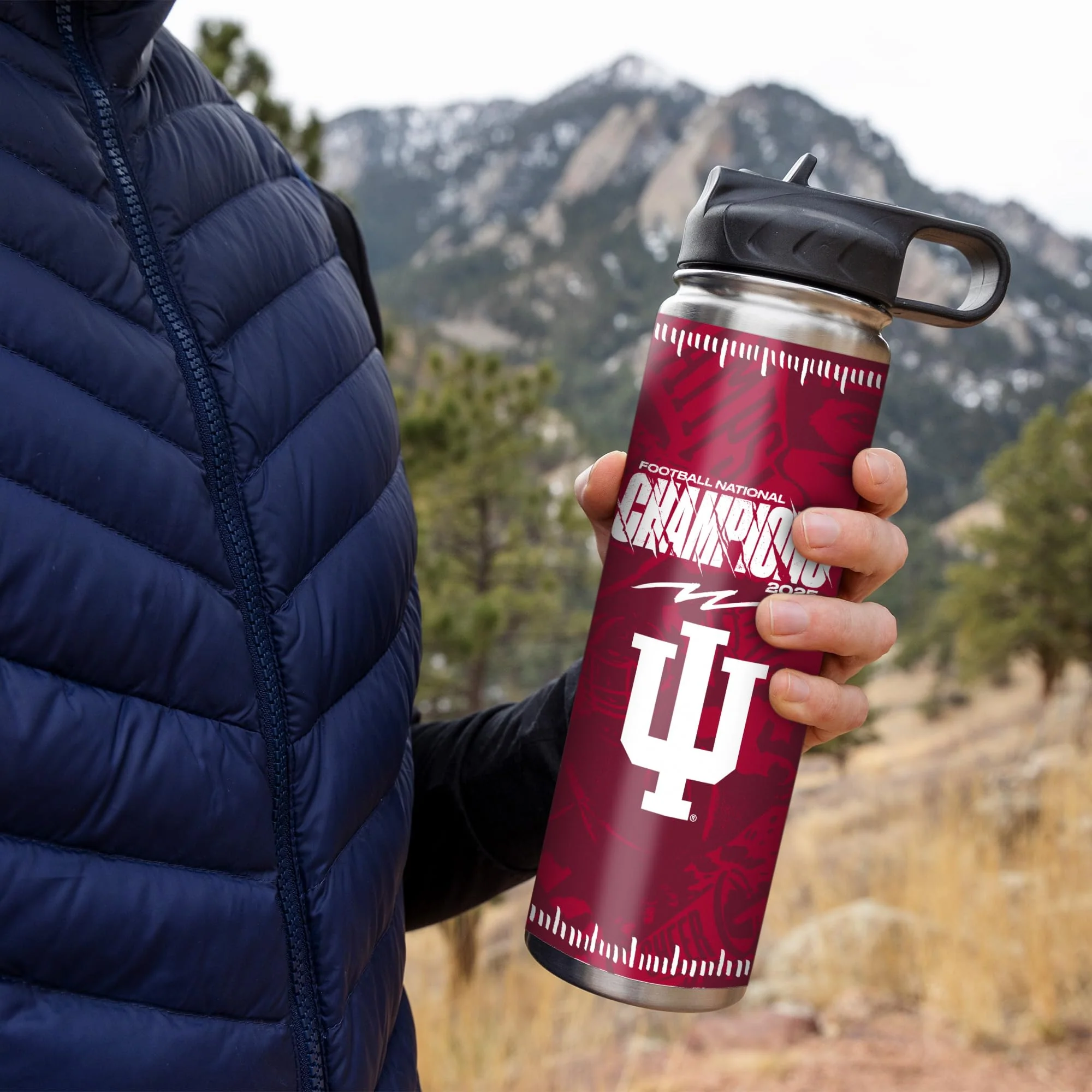 Rico Industries NCAA Indiana Hoosiers 2026 Football National Champions 22oz Stainless Steel Tumbler with Lid - Great For Coffee, Tea, Water or Cocktails - Image 8