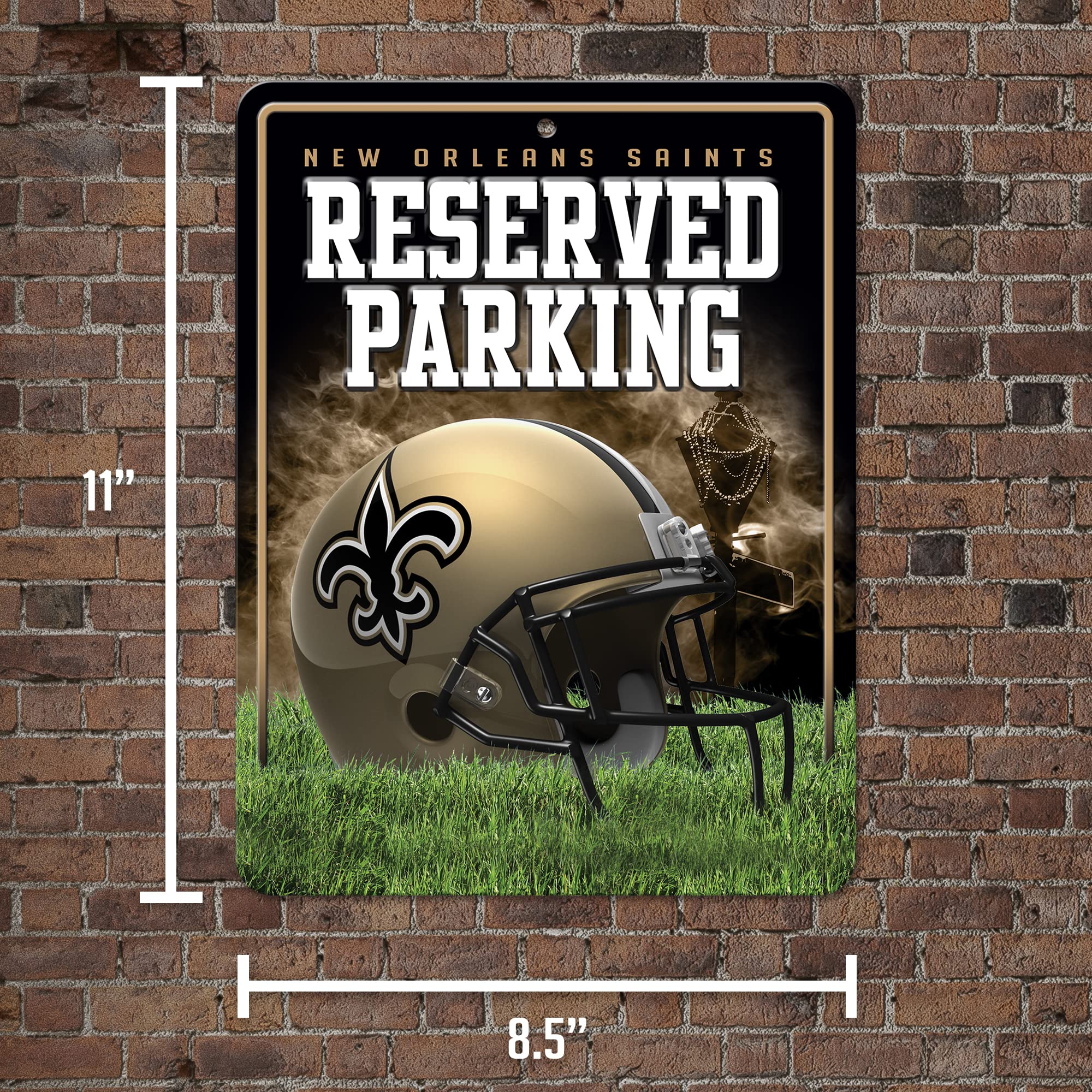Rico Industries NCAA Indiana Hoosiers 2026 Football National Champions 8.5" x 11" Carbon Fiber Metal Parking Sign - Great for Man Cave, Bed Room, Office, Home Décor - Image 3