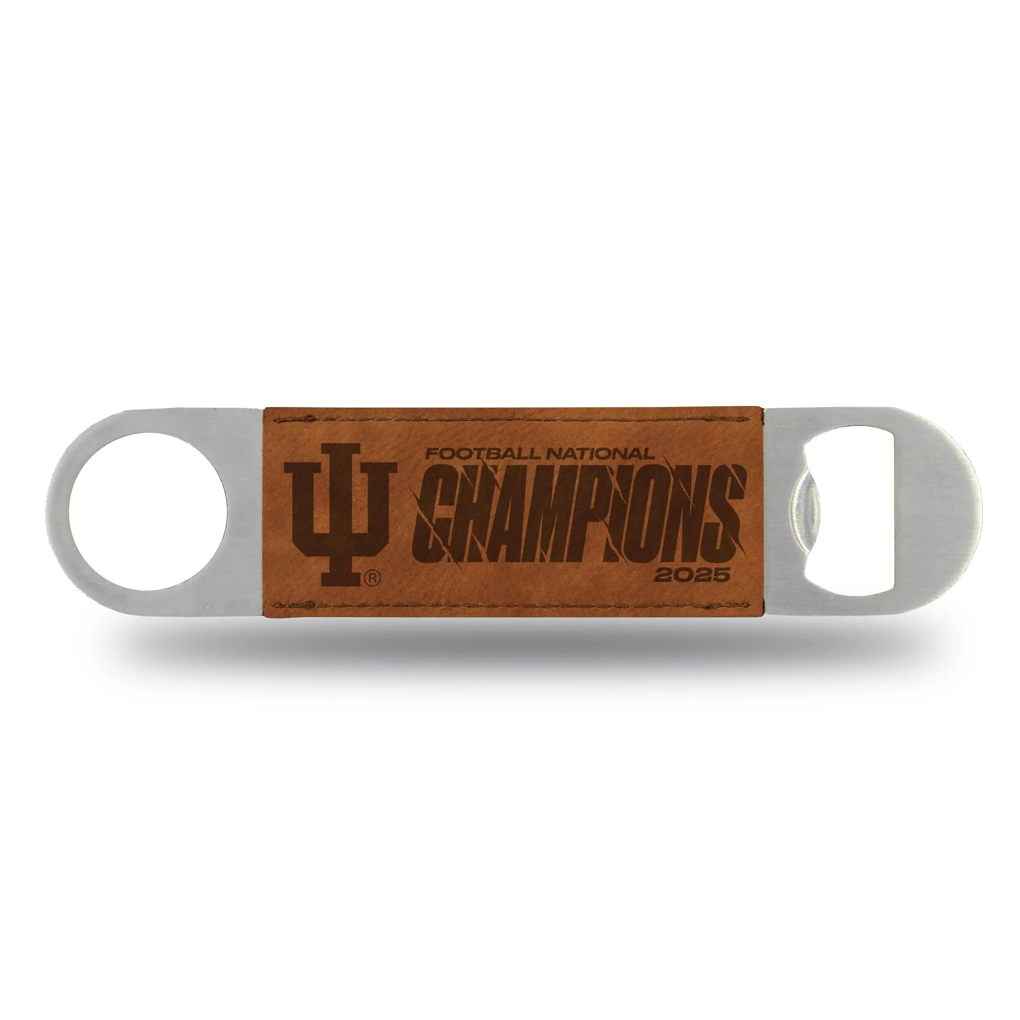 Rico Industries NCAA Indiana Hoosiers 2026 Football National Champions Faux Leather Laser Engraved Bar Blade - Great Beverage Accessory for Game Day - Image 2