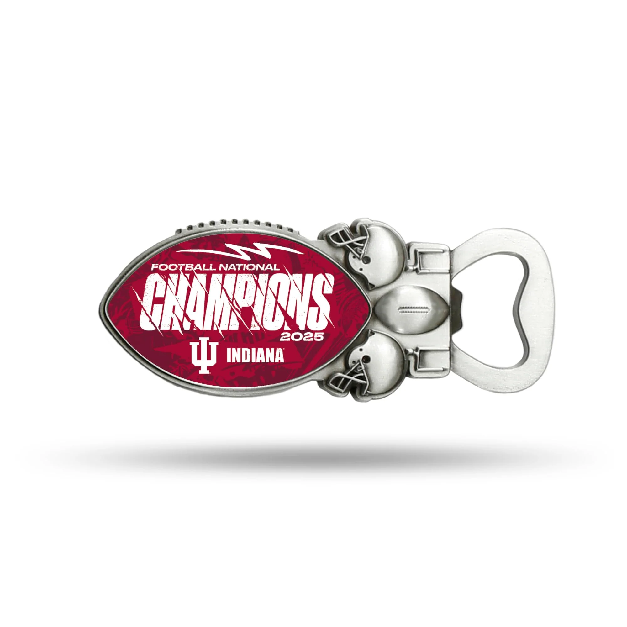 Rico Industries NCAA Indiana Hoosiers 2026 Football National Champions Magnetic Bottle Opener, Stainless Steel, Strong Magnet to Display on Fridge