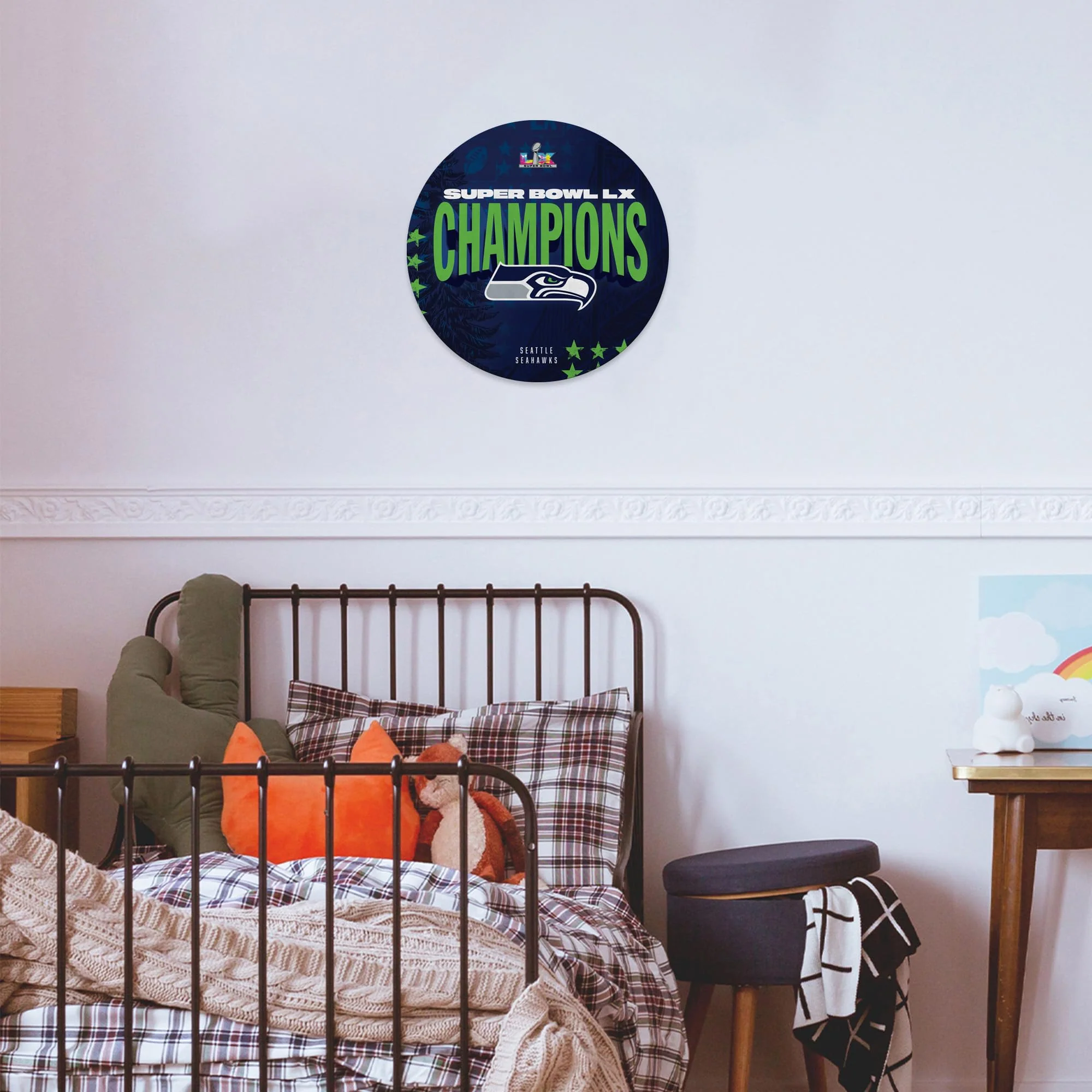 Rico Industries NFL Football Seattle Seahawks 2026 Super Bowl LX Champions Shape Cut Pennant - Home and Living Room Décor - Soft Felt EZ to Hang - Image 4