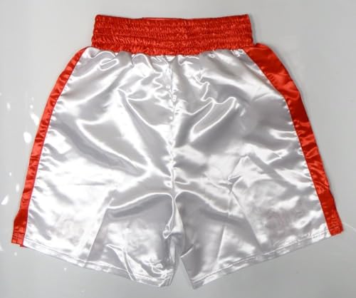 Riddick Bowe Big Daddy Autographed White Boxing Trunks- JSA W Authenticated - Image 2