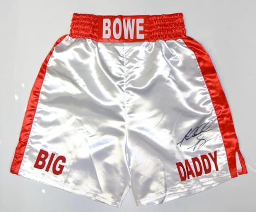 Riddick Bowe Big Daddy Autographed White Boxing Trunks- JSA W Authenticated - Image 4