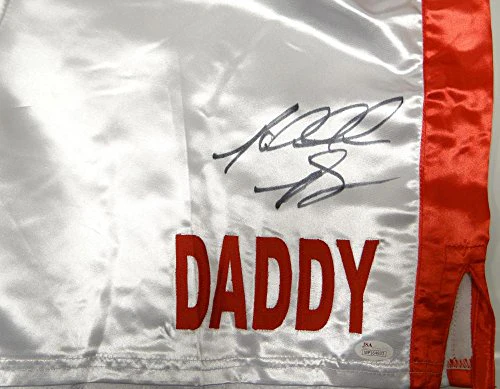 Riddick Bowe Big Daddy Autographed White Boxing Trunks- JSA W Authenticated - Image 6