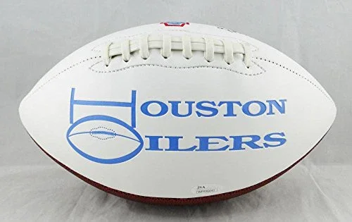 Robert Brazile Autographed Houston Oilers Logo Football w/HOF-Beckett Auth - Image 4
