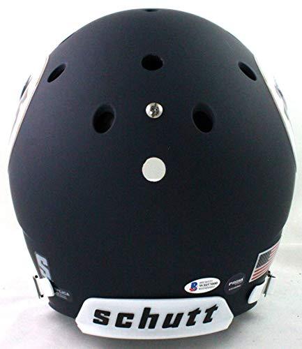 Rocket Ismail Autographed Notre Dame Blue Alternate FS Helmet white mask- Beckett W Silver - Image 3