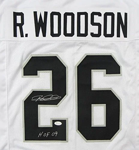 Rod Woodson Autographed White Pro Style Jersey w/HOF- JSA Witness Auth 2 - Image 2