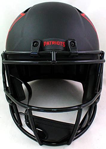 Rodney Harrison Autographed NE Patriots Eclipse F/S Helmet- Beckett W Silver - Image 4