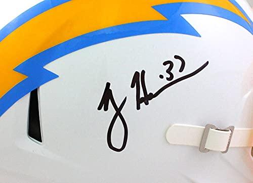 Rodney Harrison Autographed San Diego Chargers F/S Speed Helmet- Beckett WBlack - Image 5