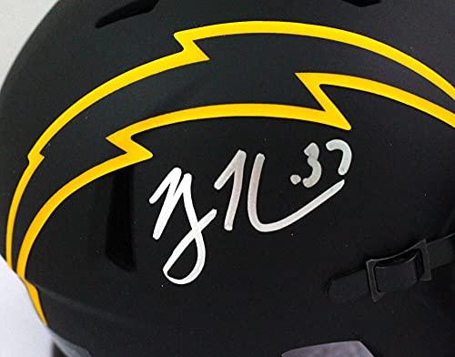 Rodney Harrison Autographed SD Chargers Eclipse Mini Helmet- Beckett W Silver - Image 3